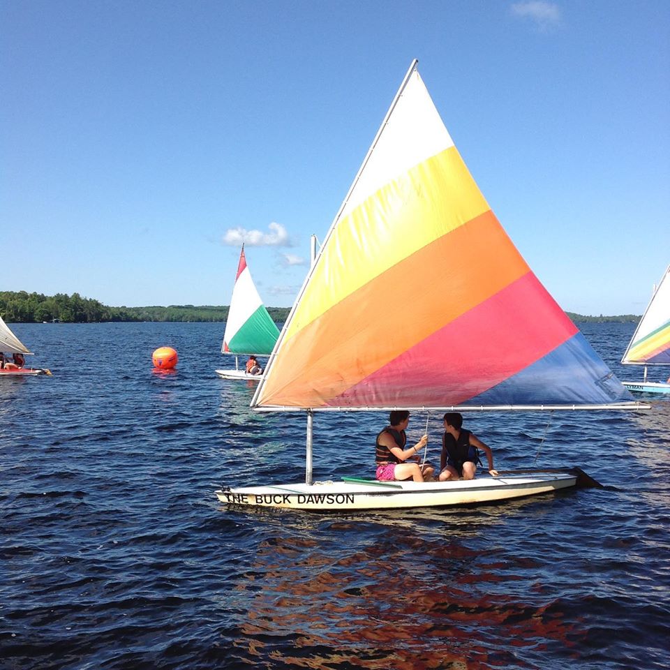 Sailing regatta at Camp Chikopi