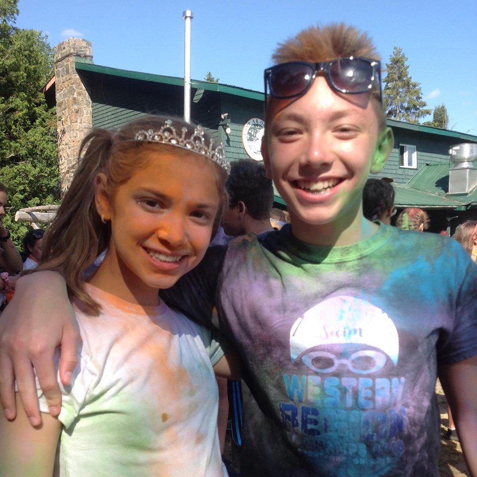 colour run with Camp Ak-O-Mak